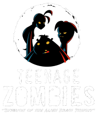 Teenage Zombies: Invasion Of The Alien Brain Thingy's title screen for Nintendo DS